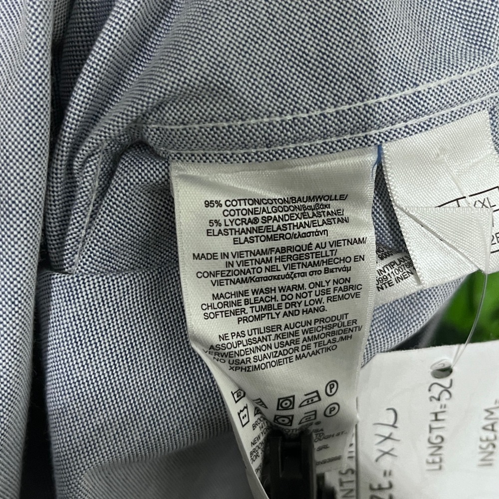 Brooks Brothers Mens Oxford Shirt XXL Light Blue Madison Fit 3870 - Picture 5 of 8